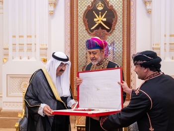 HM The Sultan Receives  Emir of Kuwait