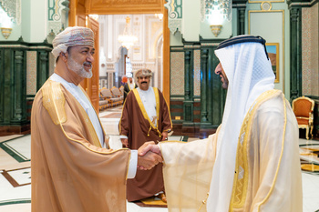 HM The Sultan Receives the Crown Prince of Dubai