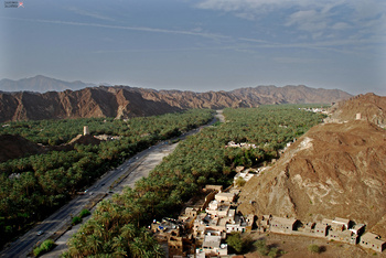 Wadi Samail dans la wilaya de Samail	
