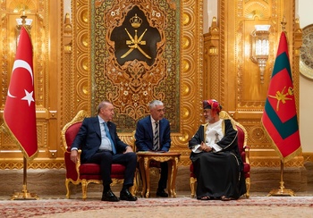 Su Majestad el Sultán recibe al Presidente de la República de Türkiye el 22 de octubre de 2025