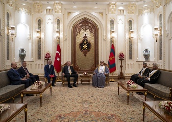 Su Majestad el Sultán recibe al Presidente de la República de Türkiye el 22 de octubre de 2025