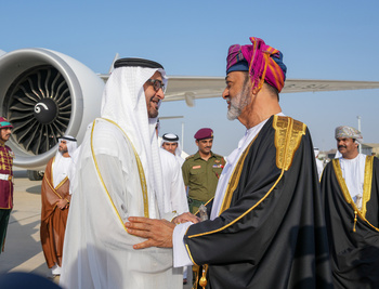 Su Majestad el Sultán recibe al Presidente de los Emiratos Árabes Unidos