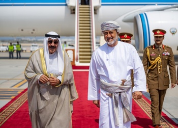 Su Majestad el Sultán recibe al Emir del Estado de Kuwait 
