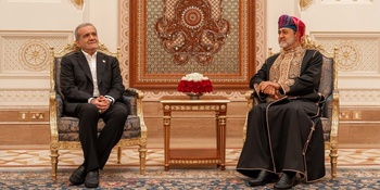 Su Majestad el Sultán recibe al Presidente de Irán