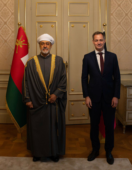 Visita de Su Majestad el Sultán al Reino de Bélgica