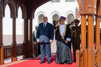 Su Majestad el Sultán recibe a Su Excelencia Alexander Lukashenko, Presidente de la República de Belarús 