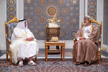 HM The Sultan receives HH the Ruler of the Emirate of Sharjah