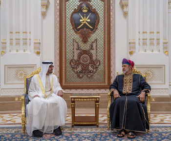 Su Majestad el Sultán recibe al Presidente de los Emiratos Árabes Unidos