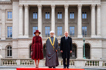 Visita de Su Majestad el Sultán al Reino de Bélgica