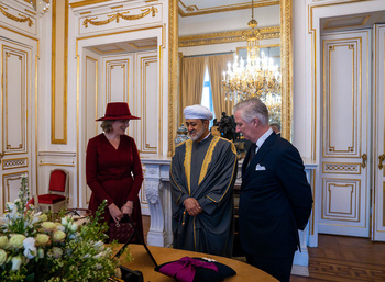 Visita de Su Majestad el Sultán al Reino de Bélgica