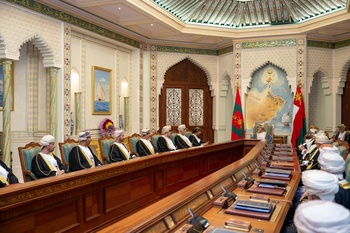 Reunión del Consejo de Ministros en el Palacio Al Baraka, el 1 de enero de 2025