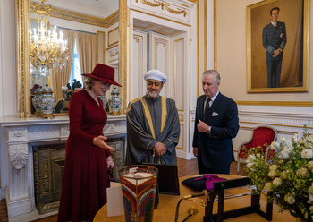 Visita de Su Majestad el Sultán al Reino de Bélgica
