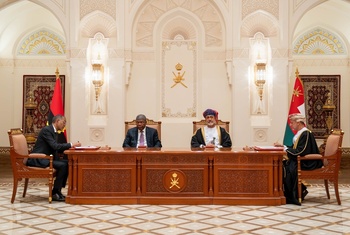 Su Majestad el Sultán recibe a Su Excelencia el Presidente João Manuel Lourenço, Presidente de la República de Angola