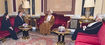 HM The Sultan receives the U.S. Secretary of State