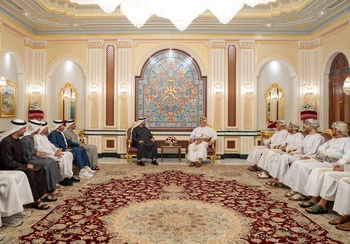 Sa Majesté le Sultan reçoit le Président des Émirats arabes unis