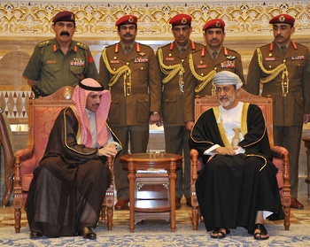 Su Majestad el Sultán recibe al Presidente de la Asamblea Nacional del Estado de Kuwait