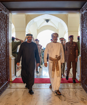 Sa Majesté le Sultan reçoit le Président des Émirats arabes unis