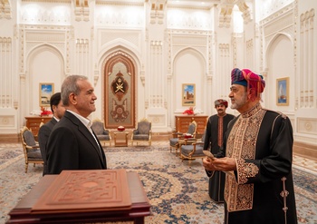 Sa Majesté le Sultan reçoit le Président iranien