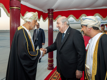 Sa Majesté le Sultan reçoit le Président de la République algérienne démocratique et populaire