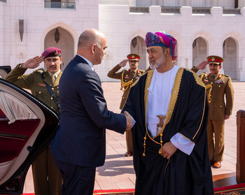 Sa Majesté le Sultan reçoit le Président de la Confédération suisse