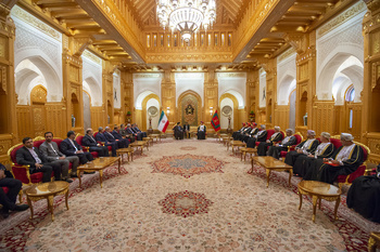 Sa Majesté le Sultan reçoit le Président de la République islamique d’Iran