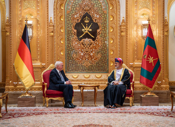 Sa Majesté le Sultan reçoit le Président allemand