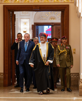 Sa Majesté le Sultan reçoit le Président turc le 22/10/2025