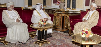 Sa Majesté le Sultan reçoit le Secrétaire général du Conseil de coopération des États arabes du Golfe