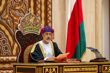 Sa Majesté le Sultan ouvre la première session annuelle de la 8e période du Conseil d’Oman 14/2/2023
