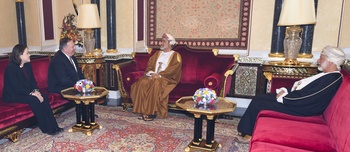 Sa Majesté le Sultan reçoit le ministre américain des Affaires étrangères