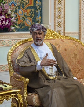 Sa Majesté le Sultan reçoit les ministres des Affaires étrangères des pays du Conseil de coopération du Golfe