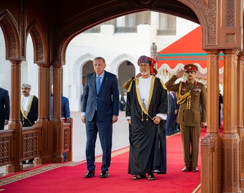 Sa Majesté le Sultan reçoit le Président turc le 22/10/2025