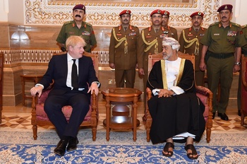 Seine Majestät der Sultan empfängt den britischen Premierminister