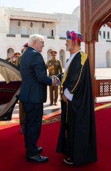 Seine Majestät der Sultan empfängt den Bundespräsidenten der Bundesrepublik Deutschland