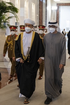 Sa Majesté le Sultan présente ses condoléances au Président des Émirats arabes unis à l’occasion du décès de Cheikh Khalifa