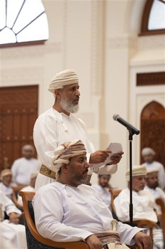 Sa Majesté le Sultan rencontre les cheikhs du gouvernorat de la Sharqiyah Nord