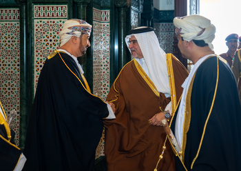HM The Sultan Gives Audience to Crown Prince of Bahrain